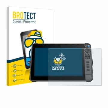 Vorderseite einer Produktverpackung mit dem Markenlogo BROTECT. Daneben ist das Gerät Lowrance HDS-12 Pro mit dem zugehörigen 