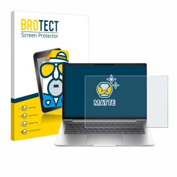 Vorderseite einer Produktverpackung mit dem Markenlogo BROTECT. Daneben ist das Gerät HP ProBook 4 G1a 16