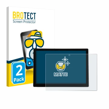 Vorderseite einer Produktverpackung mit dem Markenlogo BROTECT. Daneben ist das Gerät Wortmann Terra Pad 1200V2 12.3