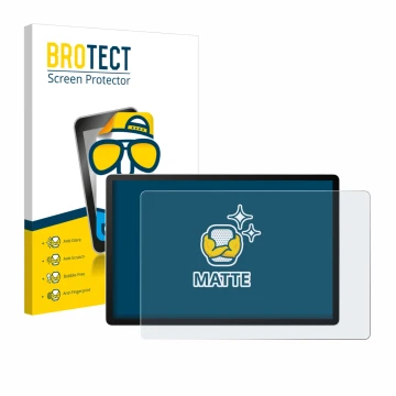 Vorderseite einer Produktverpackung mit dem Markenlogo BROTECT. Daneben ist das Gerät Wacom MovinkPad Pro 14 mit dem zugehörig