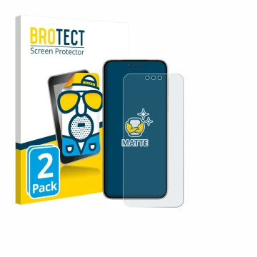 Vorderseite einer Produktverpackung mit dem Markenlogo BROTECT. Daneben ist das Gerät Huawei Mate 80 mit dem zugehörigen Displ