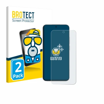 Vorderseite einer Produktverpackung mit dem Markenlogo BROTECT. Daneben ist das Gerät Xiaomi Redmi Note 15 Pro mit dem zugehör