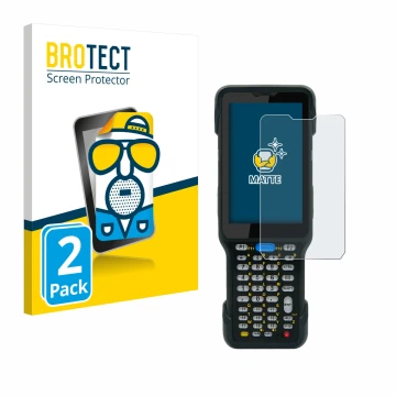 Vorderseite einer Produktverpackung mit dem Markenlogo BROTECT. Daneben ist das Gerät Unitech HT730 mit dem zugehörigen Displa