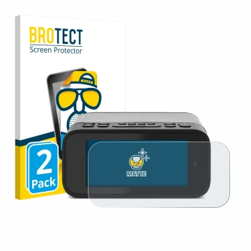 Vorderseite einer Produktverpackung mit dem Markenlogo BROTECT. Daneben ist das Gerät TechniSat Digitradio 52 BT mit dem zugeh