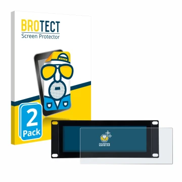 Vorderseite einer Produktverpackung mit dem Markenlogo BROTECT. Daneben ist das Gerät GeeekPi DP-0059 7.84
