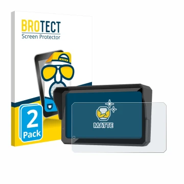 Vorderseite einer Produktverpackung mit dem Markenlogo BROTECT. Daneben ist das Gerät Carpuride W602BS mit dem zugehörigen Dis