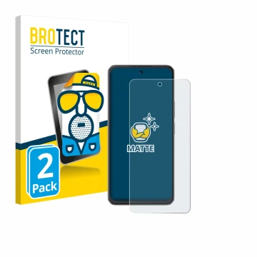 Vorderseite einer Produktverpackung mit dem Markenlogo BROTECT. Daneben ist das Gerät Cubot Note 60 mit dem zugehörigen Displa
