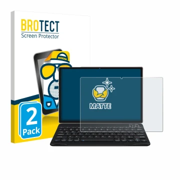 Vorderseite einer Produktverpackung mit dem Markenlogo BROTECT. Daneben ist das Gerät DEERTiME E9 10.1