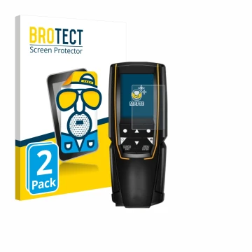 Vorderseite einer Produktverpackung mit dem Markenlogo BROTECT. Daneben ist das Gerät Testo 310 (2. Gen.) mit dem zugehörigen 