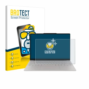 Vorderseite einer Produktverpackung mit dem Markenlogo BROTECT. Daneben ist das Gerät Lenovo Yoga Slim 7i Ultra Gen 11 Aura Ed