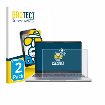 Vorderseite einer Produktverpackung mit dem Markenlogo BROTECT. Daneben ist das Gerät HP EliteBook 8 G1i 13