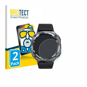 Vorderseite einer Produktverpackung mit dem Markenlogo BROTECT. Daneben ist das Gerät TIMU S90+ 1.48