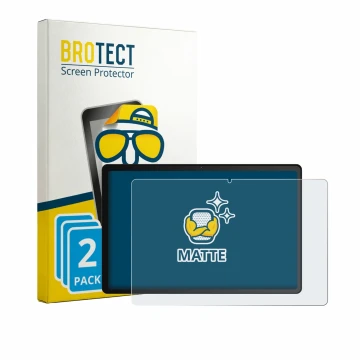 Vorderseite einer Produktverpackung mit dem Markenlogo BROTECT. Daneben ist das Gerät Whitedeer WHTG1301 10.1