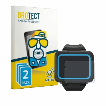 Vorderseite einer Produktverpackung mit dem Markenlogo BROTECT. Daneben ist das Gerät Shearwater PEREGRINE dive computer mit d