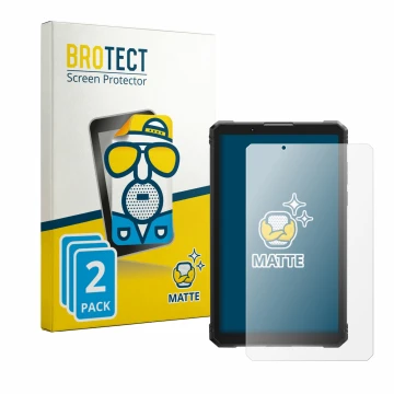 Vorderseite einer Produktverpackung mit dem Markenlogo BROTECT. Daneben ist das Gerät Hotwav R11 Pro mit dem zugehörigen Displ