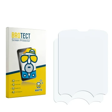 Vorderseite einer Produktverpackung mit dem Markenlogo BROTECT. Daneben ist der zugehörige Displayschutz.