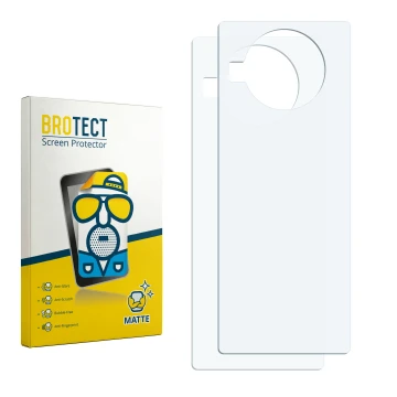 Vorderseite einer Produktverpackung mit dem Markenlogo BROTECT. Daneben ist der zugehörige Displayschutz.