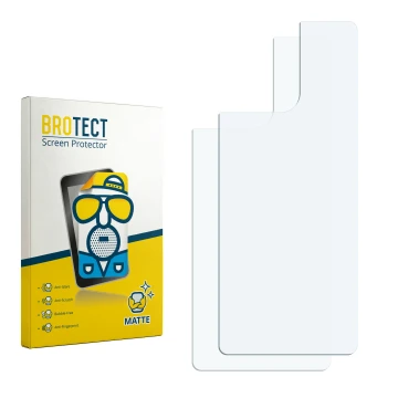 Vorderseite einer Produktverpackung mit dem Markenlogo BROTECT. Daneben ist der zugehörige Displayschutz.