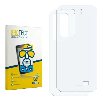 Vorderseite einer Produktverpackung mit dem Markenlogo BROTECT. Daneben ist der zugehörige Displayschutz.
