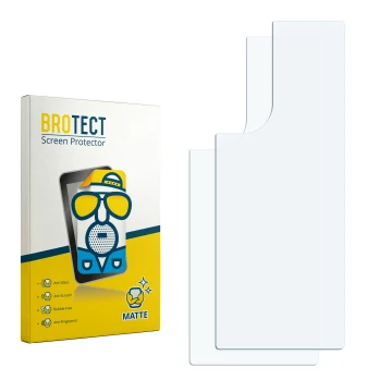 Vorderseite einer Produktverpackung mit dem Markenlogo BROTECT. Daneben ist der zugehörige Displayschutz.