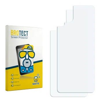 Vorderseite einer Produktverpackung mit dem Markenlogo BROTECT. Daneben ist der zugehörige Displayschutz.