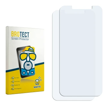 Vorderseite einer Produktverpackung mit dem Markenlogo BROTECT. Daneben ist der zugehörige Displayschutz.