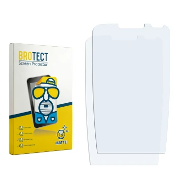 Vorderseite einer Produktverpackung mit dem Markenlogo BROTECT. Daneben ist der zugehörige Displayschutz.