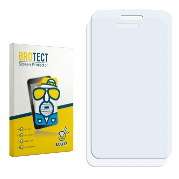 Vorderseite einer Produktverpackung mit dem Markenlogo BROTECT. Daneben ist der zugehörige Displayschutz.