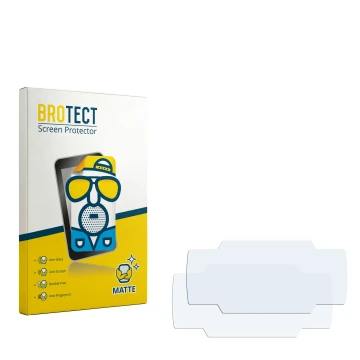 Vorderseite einer Produktverpackung mit dem Markenlogo BROTECT. Daneben ist der zugehörige Displayschutz.