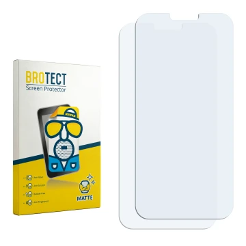 Vorderseite einer Produktverpackung mit dem Markenlogo BROTECT. Daneben ist der zugehörige Displayschutz.