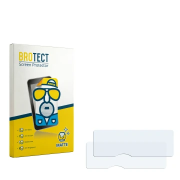 Vorderseite einer Produktverpackung mit dem Markenlogo BROTECT. Daneben ist der zugehörige Displayschutz.