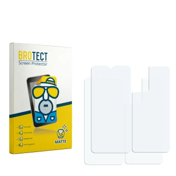 Vorderseite einer Produktverpackung mit dem Markenlogo BROTECT. Daneben ist der zugehörige Displayschutz.