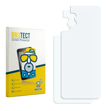 Vorderseite einer Produktverpackung mit dem Markenlogo BROTECT. Daneben ist der zugehörige Displayschutz.