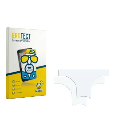 Vorderseite einer Produktverpackung mit dem Markenlogo BROTECT. Daneben ist der zugehörige Displayschutz.
