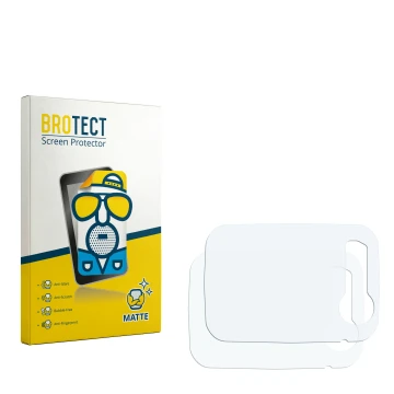 Vorderseite einer Produktverpackung mit dem Markenlogo BROTECT. Daneben ist der zugehörige Displayschutz.