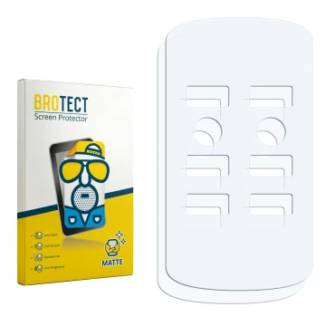 Vorderseite einer Produktverpackung mit dem Markenlogo BROTECT. Daneben ist der zugehörige Displayschutz.