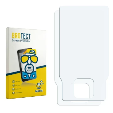 Vorderseite einer Produktverpackung mit dem Markenlogo BROTECT. Daneben ist der zugehörige Displayschutz.