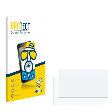 Vorderseite einer Produktverpackung mit dem Markenlogo BROTECT. Daneben ist der zugehörige Displayschutz.