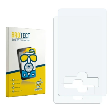 Vorderseite einer Produktverpackung mit dem Markenlogo BROTECT. Daneben ist der zugehörige Displayschutz.