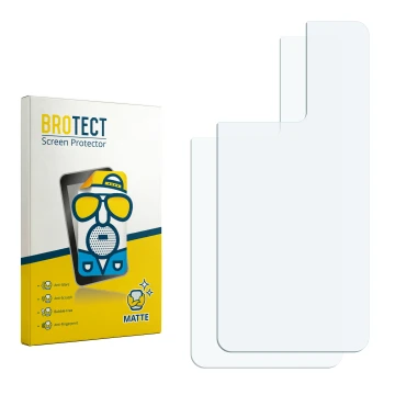 Vorderseite einer Produktverpackung mit dem Markenlogo BROTECT. Daneben ist der zugehörige Displayschutz.
