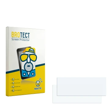 Vorderseite einer Produktverpackung mit dem Markenlogo BROTECT. Daneben ist der zugehörige Displayschutz.