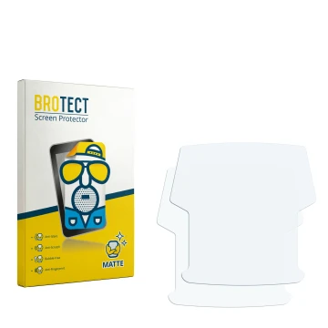 Vorderseite einer Produktverpackung mit dem Markenlogo BROTECT. Daneben ist der zugehörige Displayschutz.