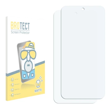 Vorderseite einer Produktverpackung mit dem Markenlogo BROTECT. Daneben ist der zugehörige Displayschutz.