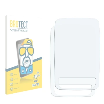 Vorderseite einer Produktverpackung mit dem Markenlogo BROTECT. Daneben ist der zugehörige Displayschutz.