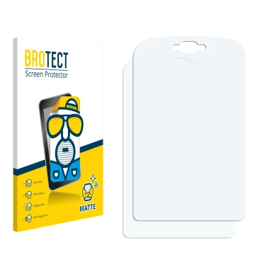 Vorderseite einer Produktverpackung mit dem Markenlogo BROTECT. Daneben ist der zugehörige Displayschutz.