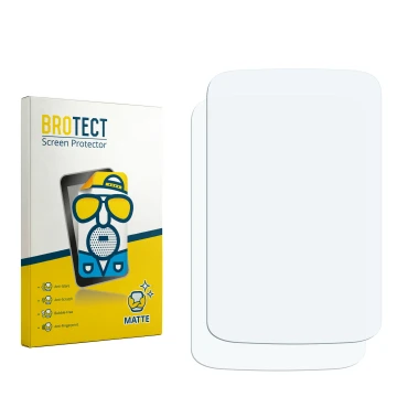 Vorderseite einer Produktverpackung mit dem Markenlogo BROTECT. Daneben ist der zugehörige Displayschutz.