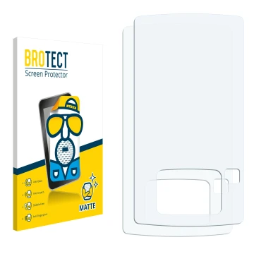 Vorderseite einer Produktverpackung mit dem Markenlogo BROTECT. Daneben ist der zugehörige Displayschutz.