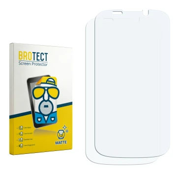Vorderseite einer Produktverpackung mit dem Markenlogo BROTECT. Daneben ist der zugehörige Displayschutz.