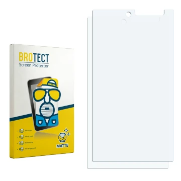 Vorderseite einer Produktverpackung mit dem Markenlogo BROTECT. Daneben ist der zugehörige Displayschutz.