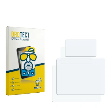 Vorderseite einer Produktverpackung mit dem Markenlogo BROTECT. Daneben ist der zugehörige Displayschutz.